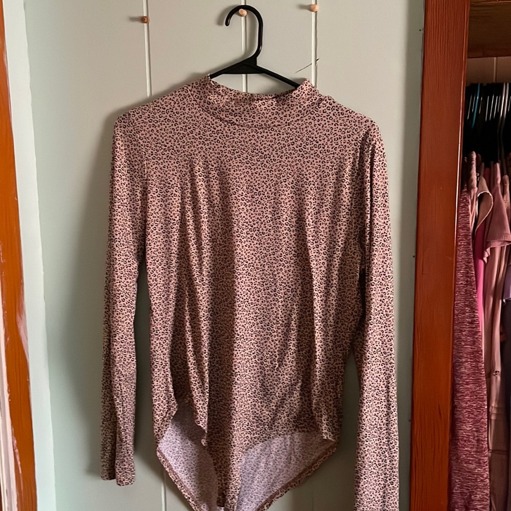 Leopard Print long sleeve bodysuit